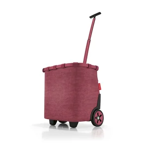 Carrycruiser Twist maroon – kolečkový nákupní koš Reisenthel