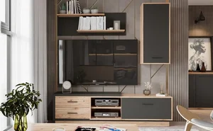 Casarredo ABONY Obývací sestava – dub san marino / antracit