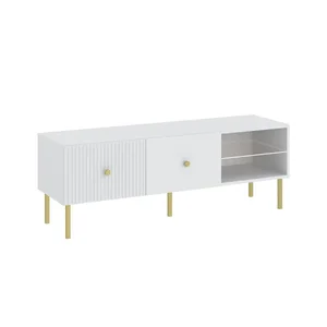 Casarredo ALMONTE TV stolek 1D bílá/zlatá