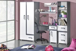 Casarredo APETTITA – Dětský pokoj antracit/bílá