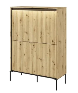 Casarredo IPOLIS 4D komoda s LED – dub artisan