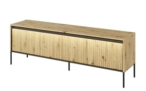Casarredo IPOLIS 4D TV stolek s LED, 167 cm, dub artisan