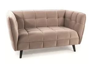 Casarredo KASI VELVET 2 – dvojkřeslo tmavě béžové
