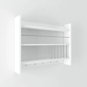 Casarredo KOLIN – police s věšákem, bílá