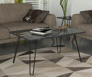 Casarredo Konferenční stolek DEKARA černý mramor