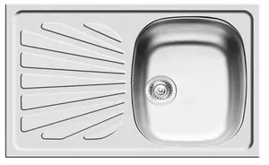 Casarredo Kréta 1B1D vestavný nerezový dřez, hladký povrch