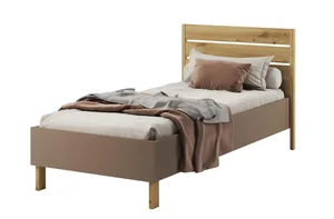 Casarredo LIMERA Postel 90 x 200 cm s roštem, dub artisan/lanýž