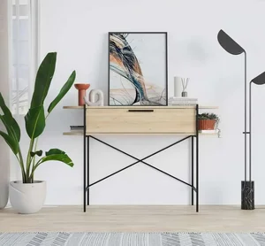 Casarredo Luna – Konzolový stolek dub a bílá Carrara
