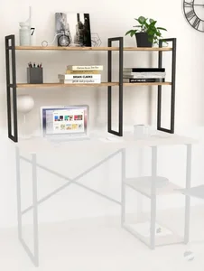 Casarredo MARSON Nástavec na PC stůl – borovice/černá