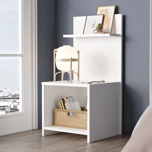 Casarredo Noční stolek s otevřenou přihrádkou, bílý