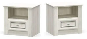 Casarredo Noční stolky Bristol New II, 2 ks, jasan sněhový