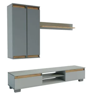 Casarredo OHIO Obývací stěna šedá/dub kraft zlatý