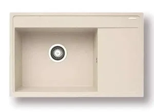 Casarredo Pyragranitový dřez CAMEA 1B 1D LH 79×50 vanilla