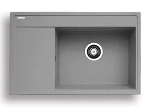 Casarredo Pyragranitový dřez CAMEA 1B 1D RH, 79×50 cm, šedá