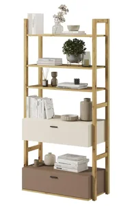 Casarredo regál LIMERA se 2 zásuvkami, dub artisan / béžová / lanýž