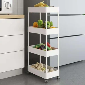 Casarredo REGIS 4 Pojízdný regál bílý