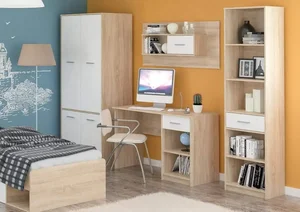 Casarredo Sestava dětského pokoje TIPS – dub sonoma/bílá mat