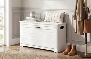 Casarredo SNOWY – výklopný botník, bílý