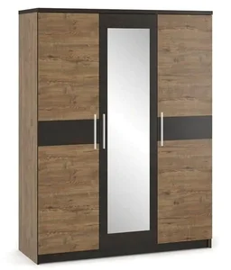 Casarredo Veronika 3D šatní skříň april/wenge se zrcadlem