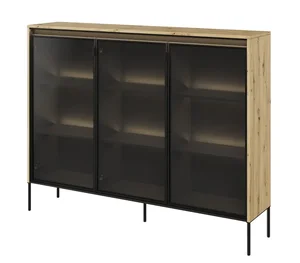 Casarredo Vitrína IPOLIS 3D s LED - dub artisan