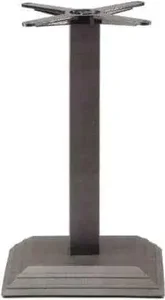 Centrální litinová stolová podnož 8×8 cm – černá