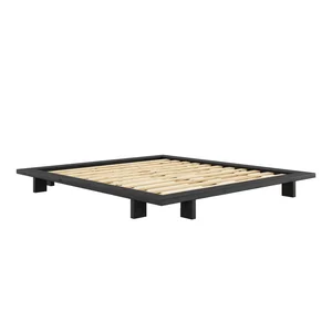 Černá borovicová postel s roštem 180×200 cm – Japan, Karup Design