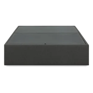 Černá čalouněná jednolůžková postel s úložným prostorem 140×190 cm Matters – Kave Home