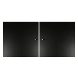 Černá dvířka pro modulární policový systém 2 ks 32×33 cm – Mistral Kubus (Hammel Furniture)