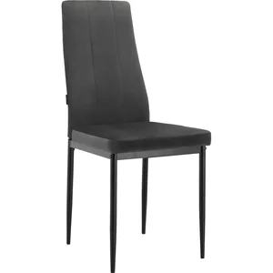 Černá jídelní židle Kelly z imitace kůže