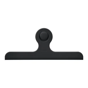 Černá koupelnová stěrka s držákem 27 cm