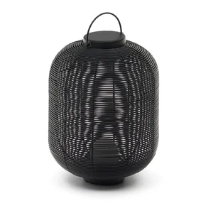 Černá LED stmívatelná stolní lampa Saranella – Kave Home