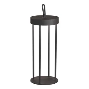 Černá LED stolní lampa 36 cm – Fischer & Honsel (Kante)