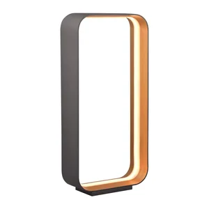 Černá LED stolní lampa CINQUE s kovovým stínidlem – ovládání hlasem a aplikací