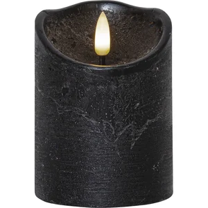 Černá LED vosková svíčka Star Trading Flamme Rustic, 10 cm