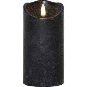 Černá LED vosková svíčka Star Trading Flamme Rustic 15 cm