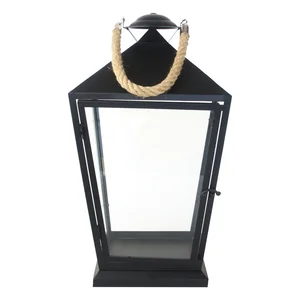 Černá lucerna Esschert Design Classical 45,6 cm