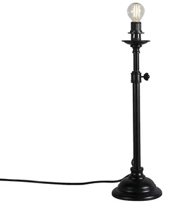 Černá nastavitelné stolní LED lampa Accia bez stínidla