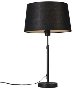 Černá nastavitelní stolní lampa Parte