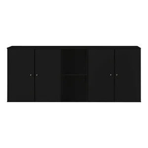 Černá nástěnná komoda Hammel Mistral Kubus 169x69 cm