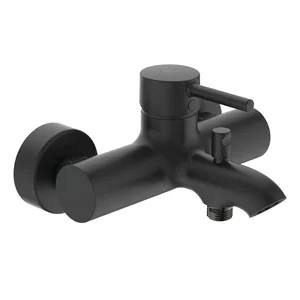 Černá nástěnná vanová baterie Silk Black