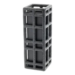 Černá ručně vyráběná váza z polyresinu 30 cm
