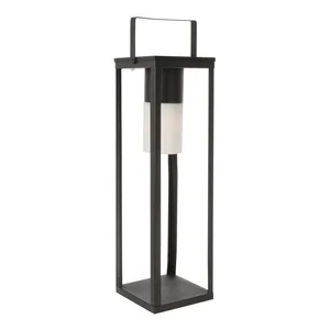 Černá solární/USB LED lucerna Solar 75 cm