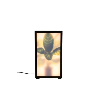 Černá stojací lampa Grow