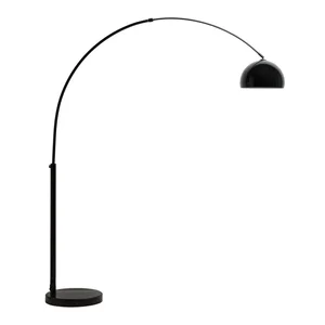Černá stojací lampa Madali s kovovým stínidlem, 160 cm – Kave Home
