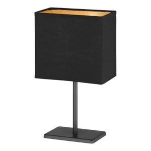 Černá stolní lampa Kate s textilním stínidlem