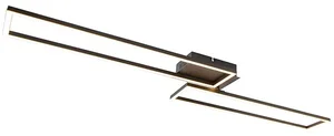 Černá stropní LED lampa s třístupňovým stmívačem
