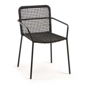 Černá zahradní židle Kave Home Bomer