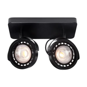 Černé bodové LED osvětlení Dice 12x28 cm