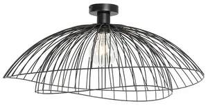 Černé designové stropní svítidlo Pua 66 cm