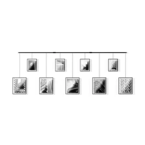 Černé kovové rámečky na zeď, sada 9 ks (223 × 77,5 cm) – Exhibit, Umbra